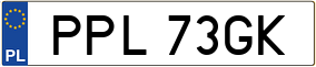 Trailer License Plate